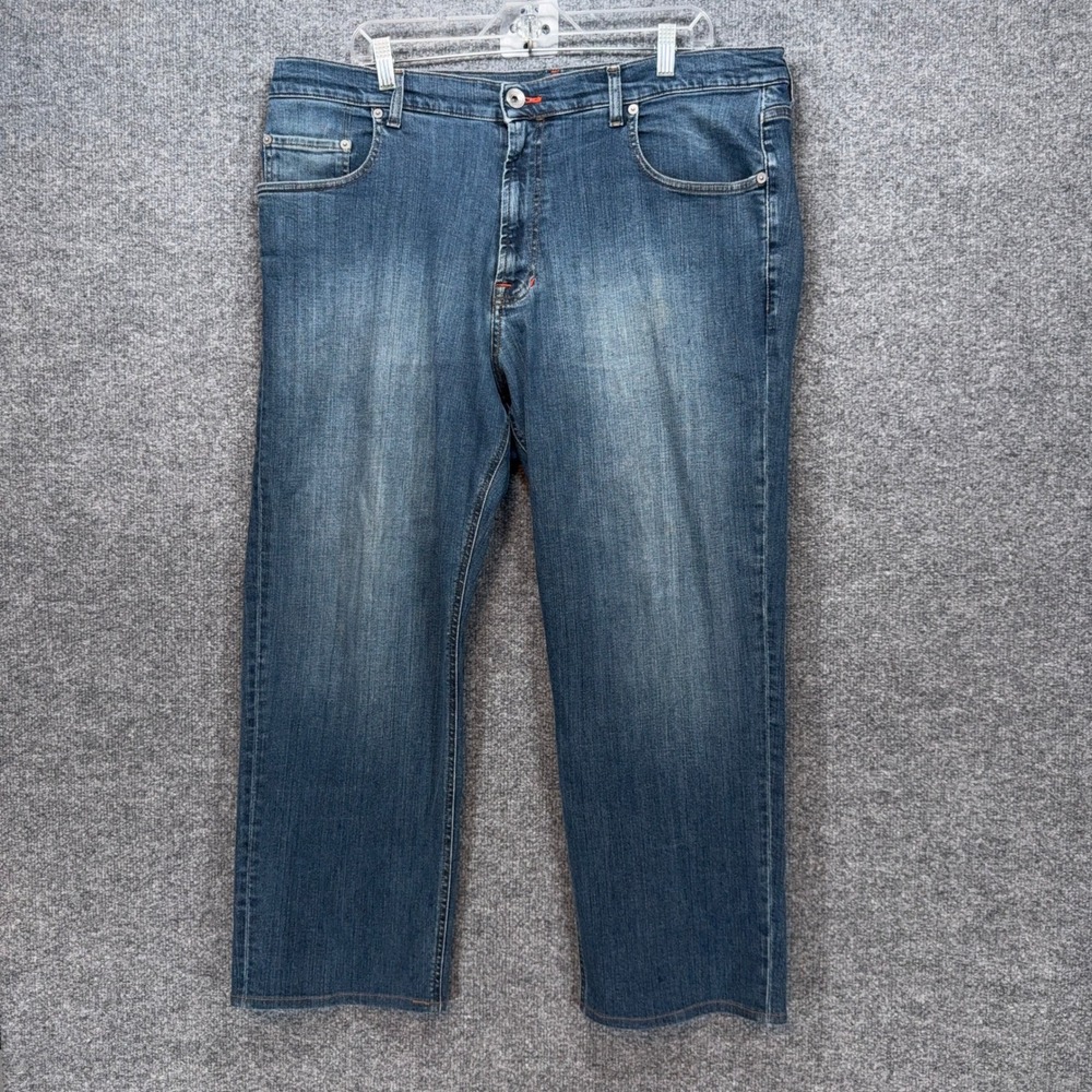 Faconnable Jeans Mens 42 Blue Modele F40 Straight Leg Stretch Denim Casual